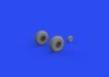 Eduard 6481027 B-17F wheels rhomboid tread EDUARD 1/48